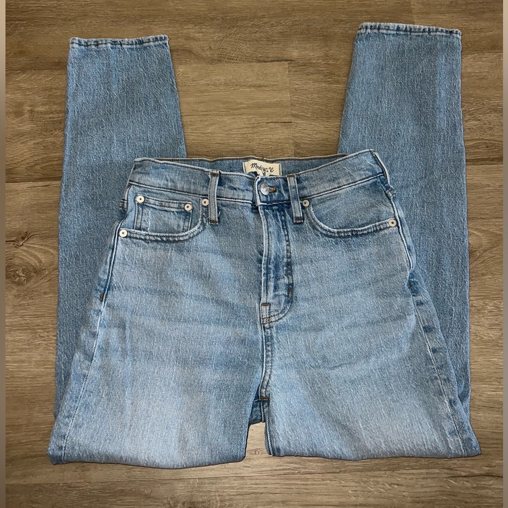Madewell Women’s The Perfect Vintage Jean light wash Denim bottoms logo Sz 26